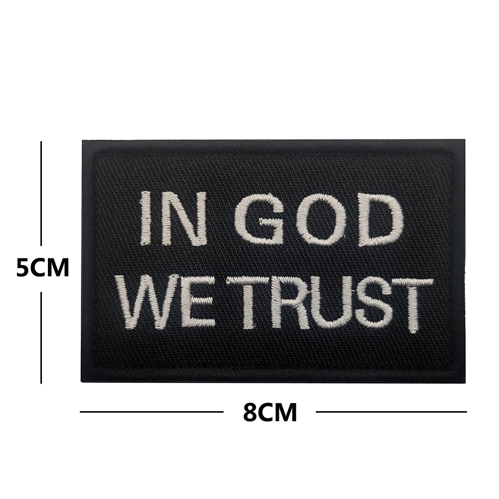 In God We Trust Christian Embroidered Hook and Loop Tactical Morale Patch  FREE USA SHIPPING SHIPS FREE FROM USA V-01414 PAT-419