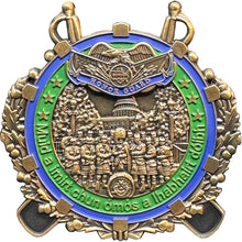 Load image into Gallery viewer, Border Patrol Agent Pipes and Drums Challenge Coin CBP BPA Honor First K-019