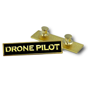 DRONE PILOT Black Commendation Bar Pin Police Government Real Estate Commercial FAA Construction Photographer PBX-013-D P-319