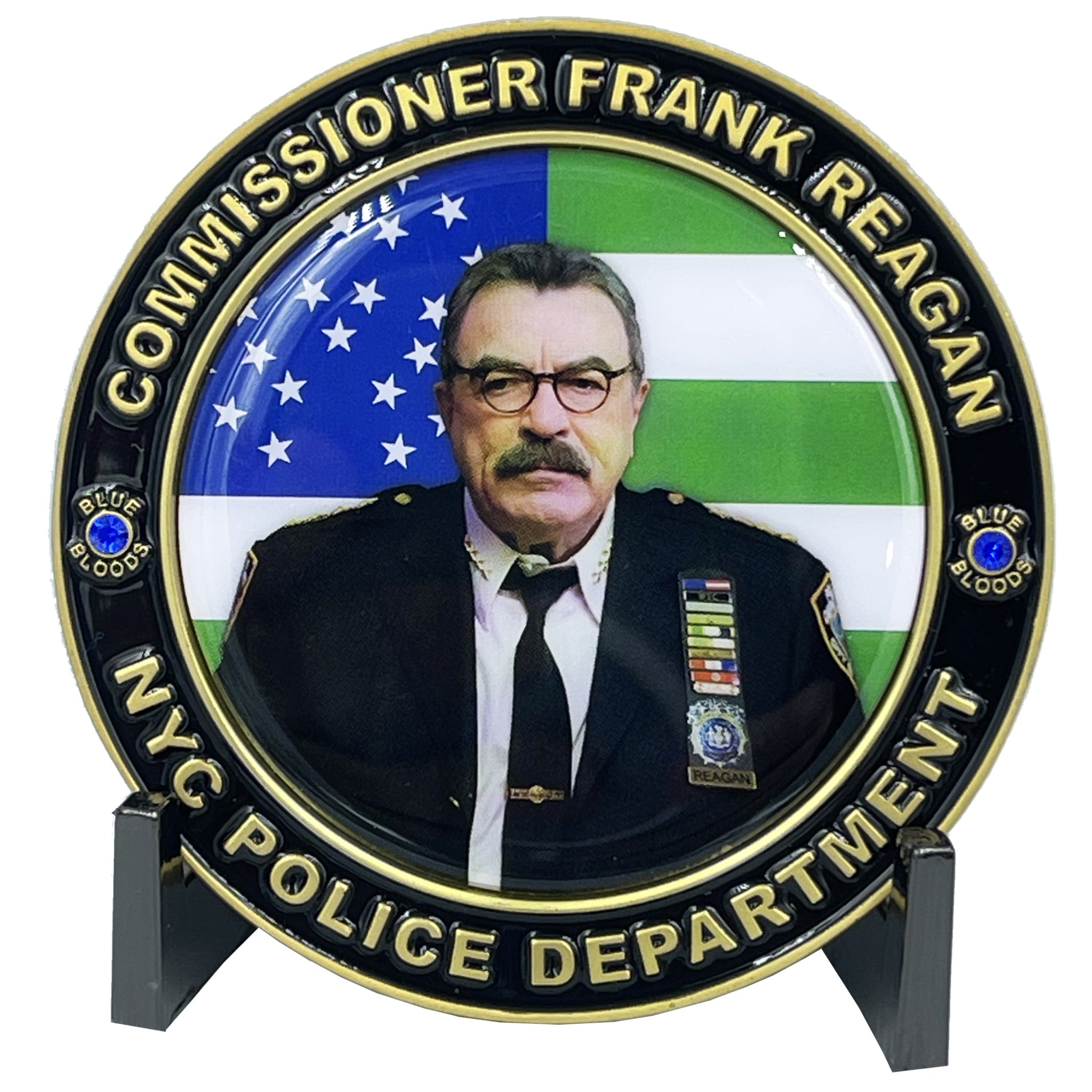 Blue Bloods NYPD Commissioner Frank Reagan Police Officer Tom Selleck Challenge Coin BL2 003A www.ChallengeCoinCreations