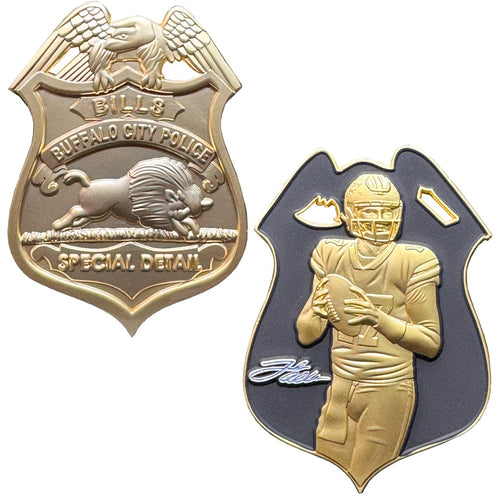 Buffalo QB City New York Police Special Detail Stadium Detail Challenge Coin BL18-010