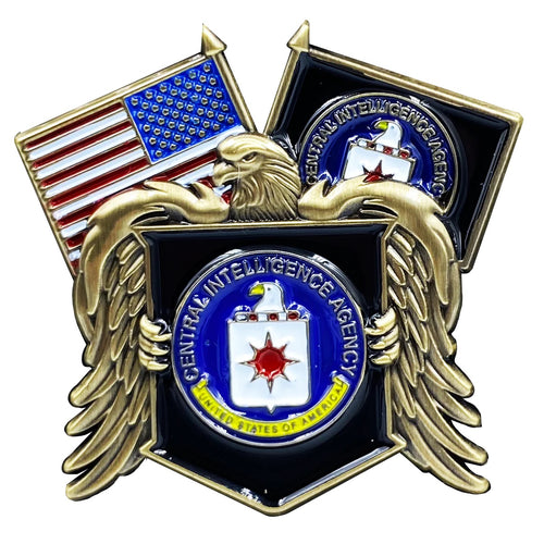 CIA Central Intelligence Agency Lapel Pin with 3D eagle BL18-006 P-313