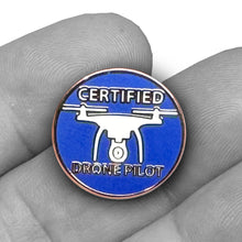 Load image into Gallery viewer, Certified UAS FAA Commercial Drone Pilot lapel pin PBX-009-E P-328