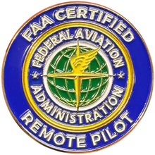 Load image into Gallery viewer, FAA Certified Drone Pilot Remote Pilot lapel pin Federal Aviation Administration Seal BL18-017 PAT-329