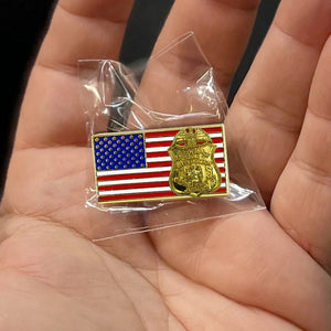 Special Agent Intel Analyst FBI Pin Federal Agent Bureau of Investigations American Flag Pin PBX-013-B  P-316