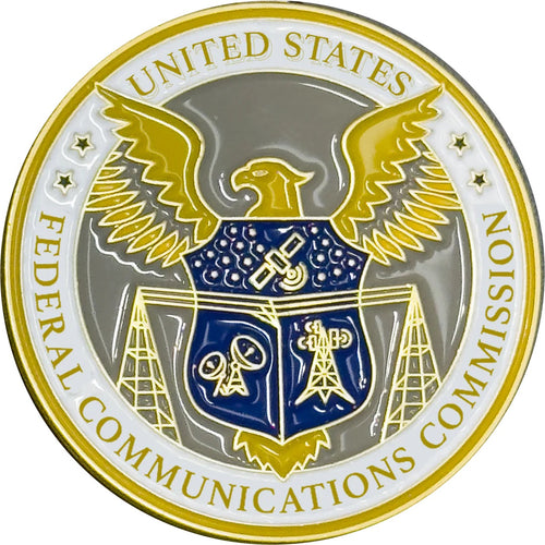 FCC Lapel Pin Federal Communications Commission PBX-013-A P-315
