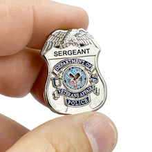 Load image into Gallery viewer, VA Veterans Affairs Administration lapel pin for SERGEANT Police Officer PBX-004-G P-312