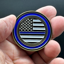 Load image into Gallery viewer, Pre Order Thin Blue Line Version F Around and Find Out Taser Challenge Coin Ships Free In The USA