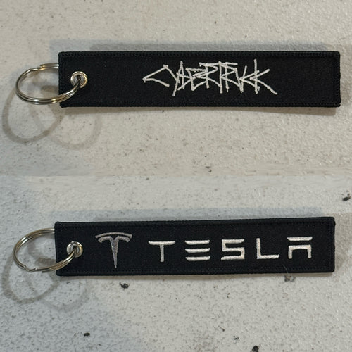 CT Cybertruck Tesla Embroidered Keychain Ships From The USA