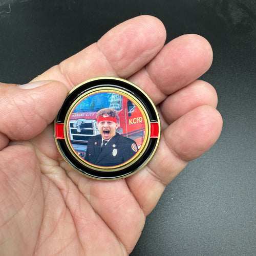 Parody Patrick Kansas Mahomes Fire Chief Chiefs Challenge Coin