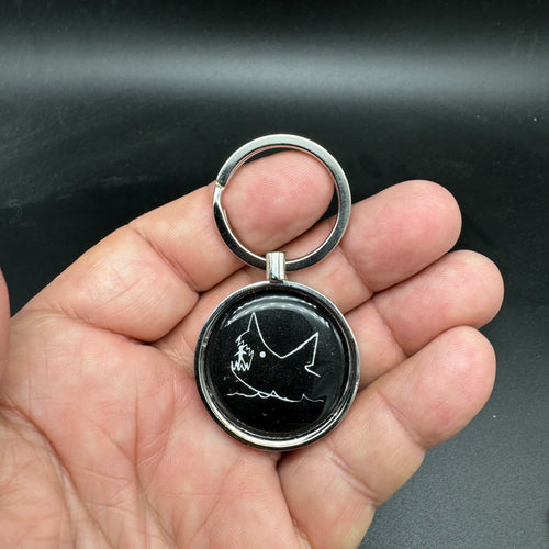 Jaws Movie Inspired Alex Kintner Hooper Brody Quint Metal Keychain