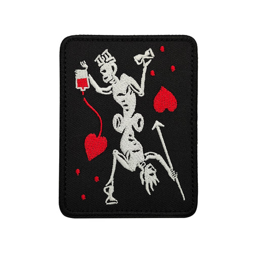 Parody Pirate Blackbeard Ace of Hearts Medic EMT Paramedic Corpsman Doctor Nurse Tactical Hook and Loop Morale Patch Ships Free In The USA Ships From The USA PAT-978