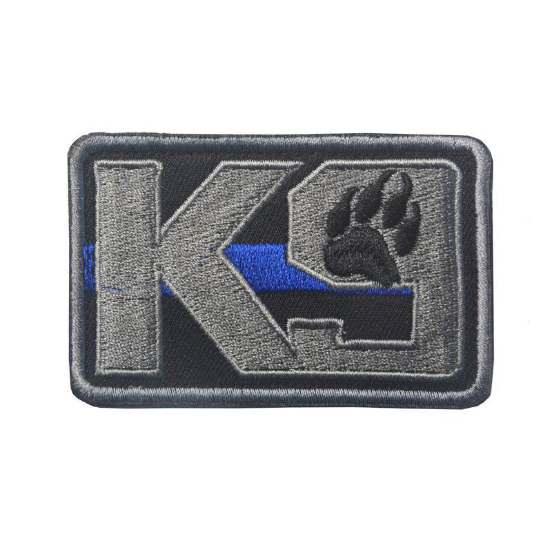 K9 Paw Thin Blue Line Canine Handler Police CBP FBI ICE Tactical Hook and Loop Morale Patch Ships Free In The USA Ships From The USA PAT-974