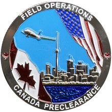Load image into Gallery viewer, CBP OFO Field Operations Canada Preclearance Field Ops Challenge Coin CBPO Officer DL8-06