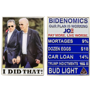 Hunter Biden Joe Biden Bidenomics Challenge Coin MAGA Trump 2024 gift EL10-003