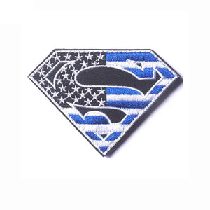 USA Flag Superman S Mashup Embroidered Hook and Loop Tactical Morale Patch Ships Free In The USA PAT-877/881