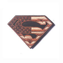 Load image into Gallery viewer, USA Flag Superman S Mashup Embroidered Hook and Loop Tactical Morale Patch Ships Free In The USA PAT-877/881