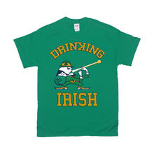 Load image into Gallery viewer, Parody Notre Dame Drinking Irish Unisex T-Shirts - www.ChallengeCoinCreations.com