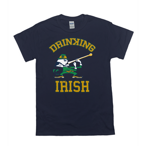 Parody Notre Dame Drinking Irish Unisex T-Shirts - www.ChallengeCoinCreations.com