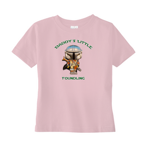 Daddy's Little Foundling Mandalorian Inspired Unisex T-Shirts (Toddler Sizes) - www.ChallengeCoinCreations.com