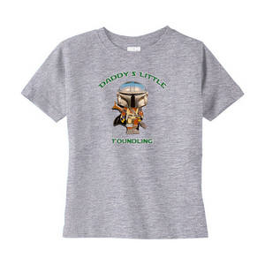 Daddy's Little Foundling Mandalorian Inspired Unisex T-Shirts (Toddler Sizes) - www.ChallengeCoinCreations.com