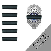 Load image into Gallery viewer, 5 Pack Corrections Officer Thin Gray Line Mourning Band Honor The Fallen DOC Correctional - www.ChallengeCoinCreations.com