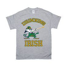 Load image into Gallery viewer, Parody Notre Dame Drinking Irish Unisex T-Shirts - www.ChallengeCoinCreations.com