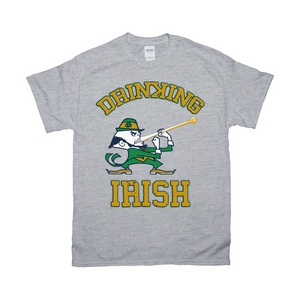 Parody Notre Dame Drinking Irish Unisex T-Shirts - www.ChallengeCoinCreations.com