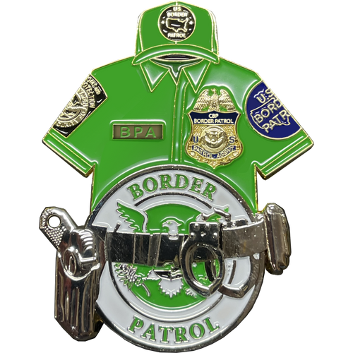 CBP Officer Mini Badge Retractable ID Holder Reel  Customs and Border  Protection Officer Badge Reel