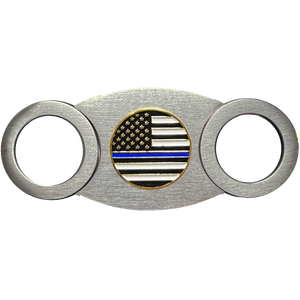 THIN BLUE LINE Cigar Cutter NYPD LAPD CPD FBI CBP SWAT BPD police CTR-BX-01 CC-07