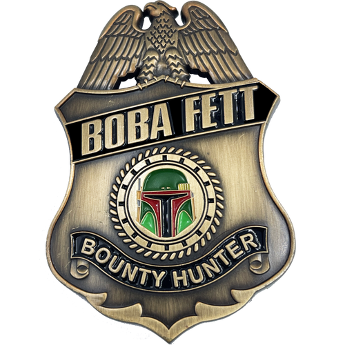 Boba Fett Bounty Hunter Full Size pin BL16-016 - www.ChallengeCoinCreations.com