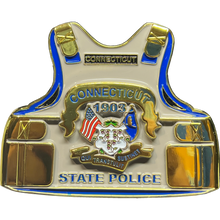 Load image into Gallery viewer, Connecticut State Police Trooper Challenge Coin EL11-011