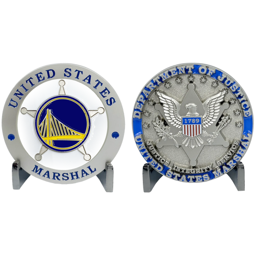 California Basketball United States NY US Marshal Challenge Coin CA CHP OPD Oakland EL6-023