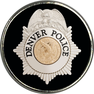 Denver Colorado Police Lapel Pin .75 inch BFP-009 P-188C