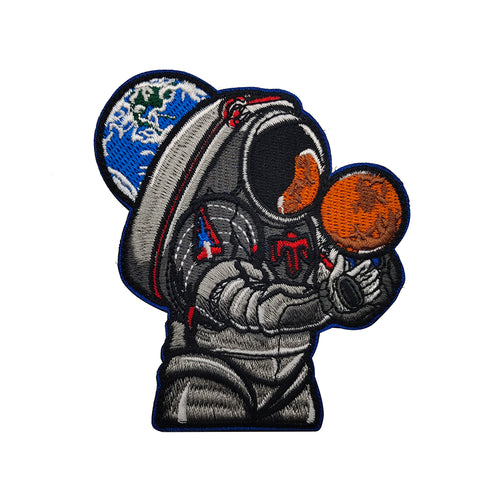 Astronaut Fantasy Holding Mars Spacex Elon Musk Embroidered Hook and Loop Tactical Morale Patch FREE USA SHIPPING SHIPS FREE FROM USA PAT-666