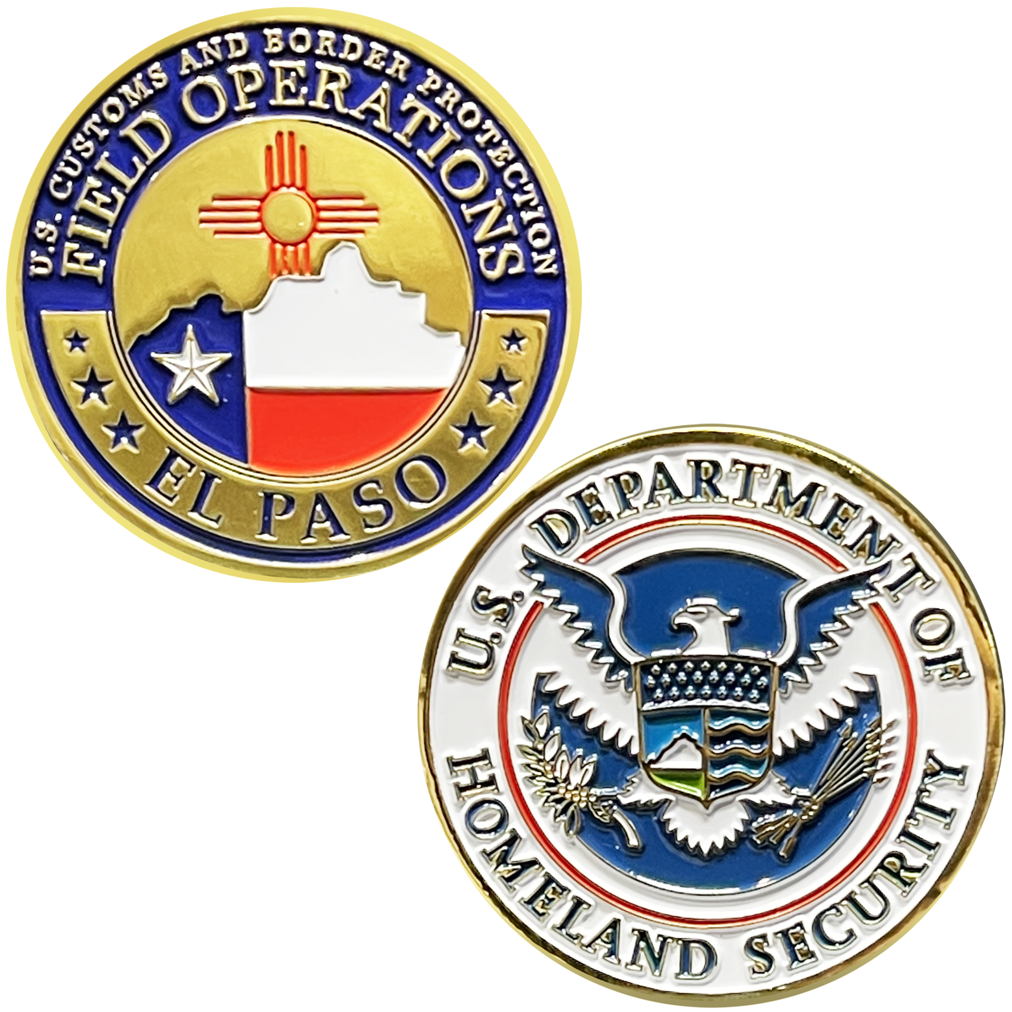 CBP Field Operations El Paso Texas Port Challenge Coin CBPO cbp