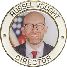 Load image into Gallery viewer, President Donald J. Trump Administration Executive Office Director Russel Vought Challenge Coin BL13-007 - www.ChallengeCoinCreations.com