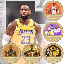 Load image into Gallery viewer, King James 23 Lebron  5 Coin Challenge Coin Set Great Starter Set for Kids and Adults FREE USA SHIPPING JJ-001A