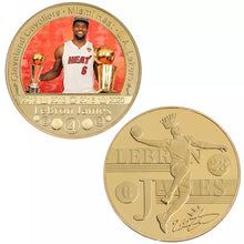 Load image into Gallery viewer, King James 23 Lebron  5 Coin Challenge Coin Set Great Starter Set for Kids and Adults FREE USA SHIPPING JJ-001A