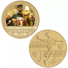 Load image into Gallery viewer, King James 23 Lebron  5 Coin Challenge Coin Set Great Starter Set for Kids and Adults FREE USA SHIPPING JJ-001A