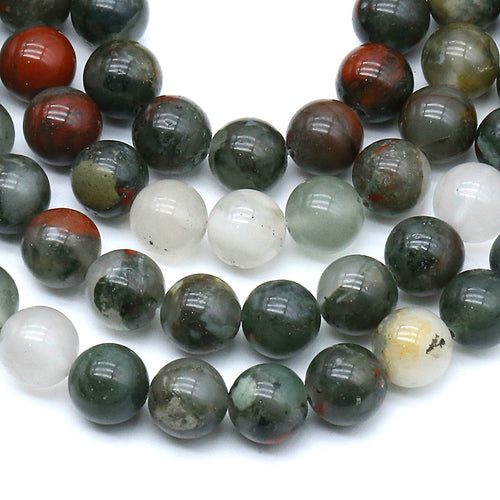 African Blood Agate 8MM Beads Natural 15