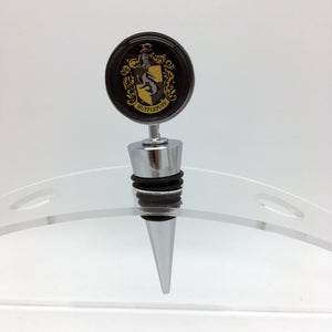 Harry Potter Hufflepuff House Inspired Wine Stopper - www.ChallengeCoinCreations.com