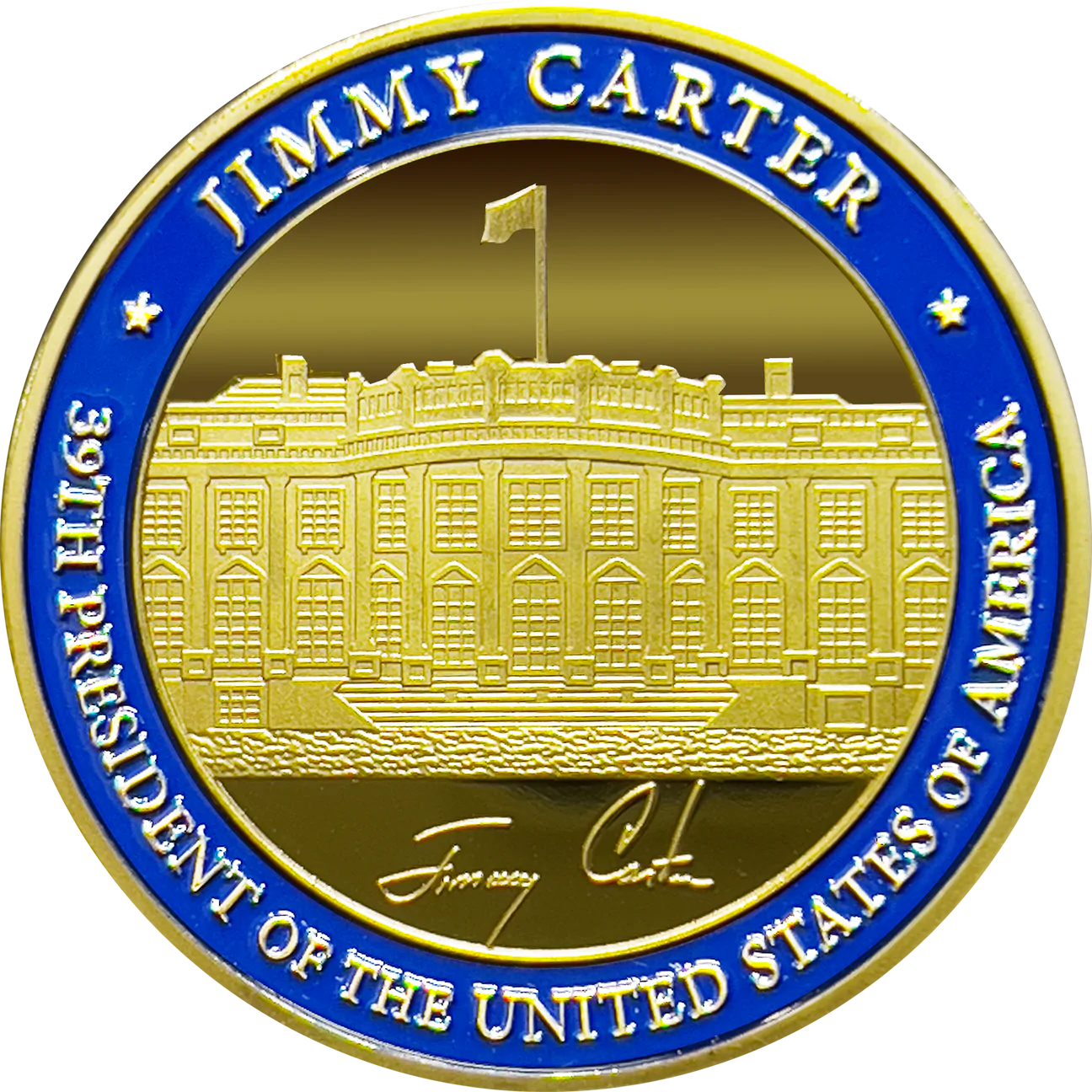 39th President Jimmy Carter Challenge Coin White House POTUS coin