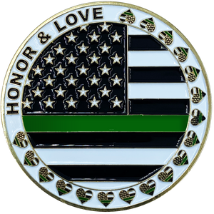 I Love My Agent Border patrol Wife Thin Green Line CBP Challenge Coin CL3-06 - www.ChallengeCoinCreations.com