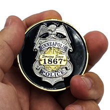 Load image into Gallery viewer, MINNEAPOLIS POLICE DEPARTMENT PD MPD WALK OFF BLUE FLU CHALLENGE COIN SORRY WE’RE CLOSED G-013 - www.ChallengeCoinCreations.com