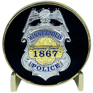 MINNEAPOLIS POLICE DEPARTMENT PD MPD WALK OFF BLUE FLU CHALLENGE COIN SORRY WE’RE CLOSED G-013 - www.ChallengeCoinCreations.com