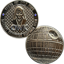 Load image into Gallery viewer, Obi-wan Kenobi You&#39;re My Only Hope Death Star TACTICAL TERRORISM RESPONSE TEAM 10 TTRT CBP Challenge Coin DL13-008