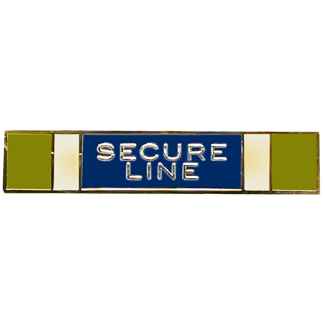 Secure Line Riot Crowd Control Civil Unrest Unit Citation Commendation Bar Pin Police CBP LAPD Minneapolis Chicago NYPD BL5-021 - www.ChallengeCoinCreations.com