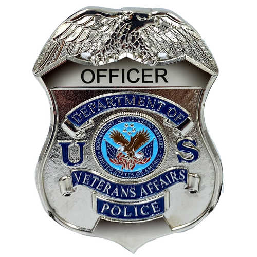 VA Veterans Affairs Police OFFICER Administration shield lapel pin BL6-018 - www.ChallengeCoinCreations.com