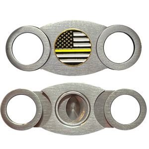 THIN GOLD LINE Cigar Cutter 911 Emergency Dispatcher Headset Hero yellow trucker truck driver CTR-BX-01 CC-06